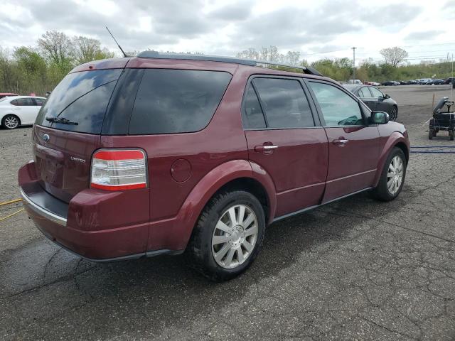 1FMDK03W78GA38092 - 2008 FORD TAURUS X LIMITED RED photo 3