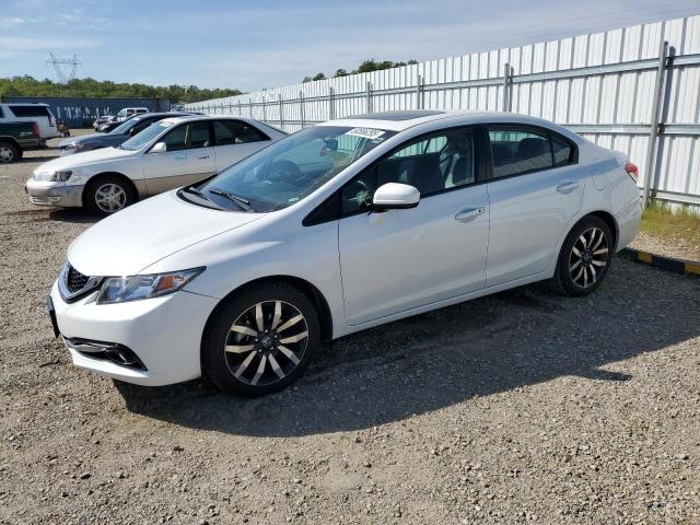 19XFB2F94FE251092 - 2015 HONDA CIVIC EXL WHITE photo 1