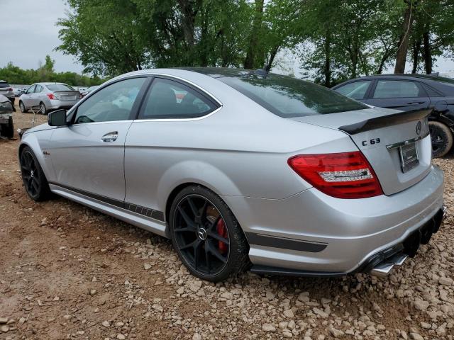 WDDGJ7HB0FG389013 - 2015 MERCEDES-BENZ C 63 AMG SILVER photo 2