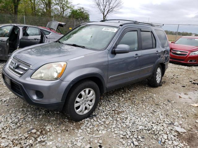 JHLRD78986C027917 - 2006 HONDA CR-V SE GRAY photo 1