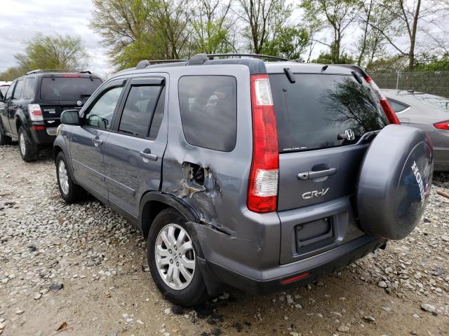 JHLRD78986C027917 - 2006 HONDA CR-V SE GRAY photo 2