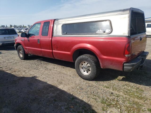 1FTNX20L92ED25775 - 2002 FORD F250 SUPER DUTY RED photo 2