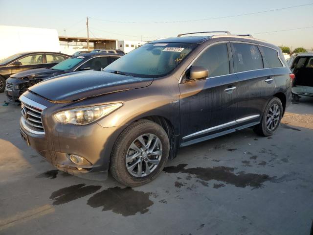 5N1CL0MN5EC527527 - 2014 INFINITI QX60 HYBRID GRAY photo 1