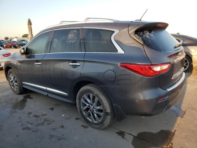 5N1CL0MN5EC527527 - 2014 INFINITI QX60 HYBRID GRAY photo 2