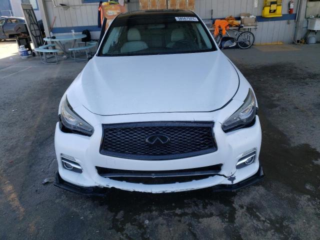 JN1BV7AP3EM690778 - 2014 INFINITI Q50 BASE WHITE photo 5