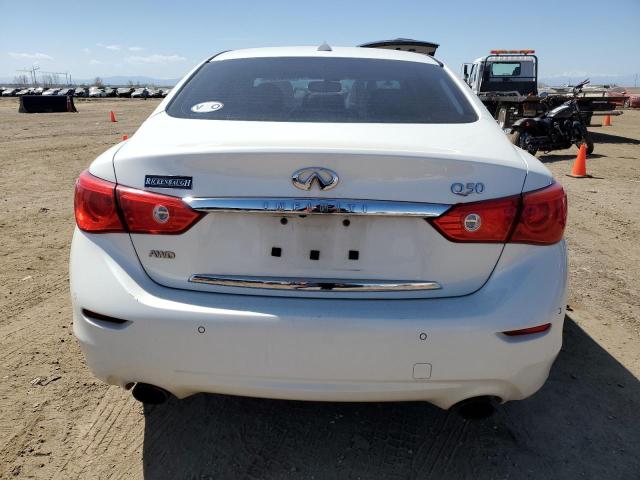 JN1EV7ARXGM341764 - 2016 INFINITI Q50 PREMIUM WHITE photo 6