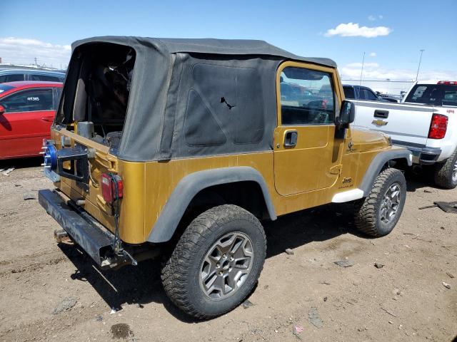 1J4FA49S03P328110 - 2003 JEEP WRANGLER / SPORT GOLD photo 3