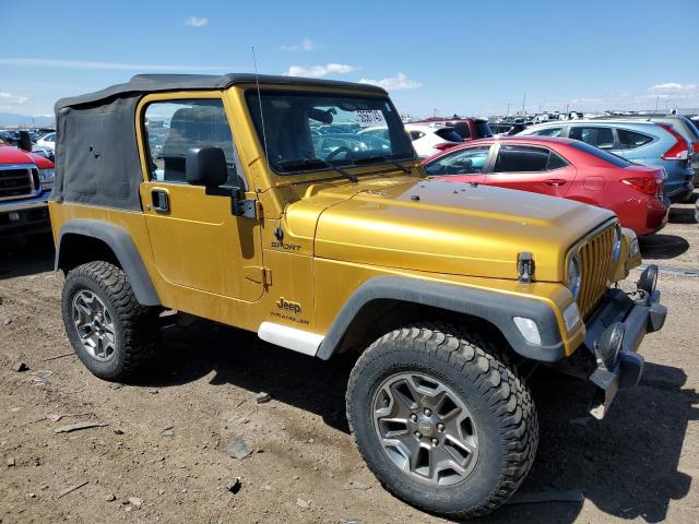 1J4FA49S03P328110 - 2003 JEEP WRANGLER / SPORT GOLD photo 4