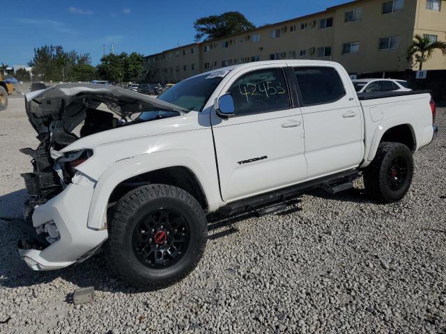 5TFAZ5CN3MX098789 - 2021 TOYOTA TACOMA DOUBLE CAB WHITE photo 1