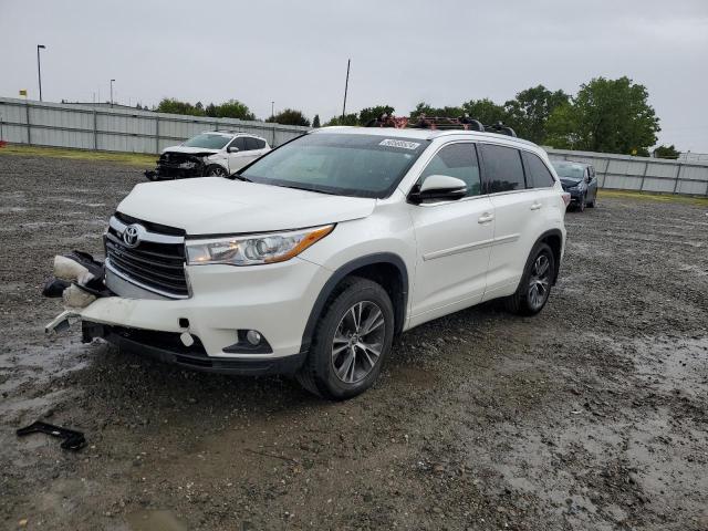 5TDJKRFH2GS330200 - 2016 TOYOTA HIGHLANDER XLE WHITE photo 1