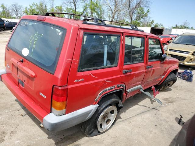 1J4FF48S21L590816 - 2001 JEEP CHEROKEE SPORT RED photo 3