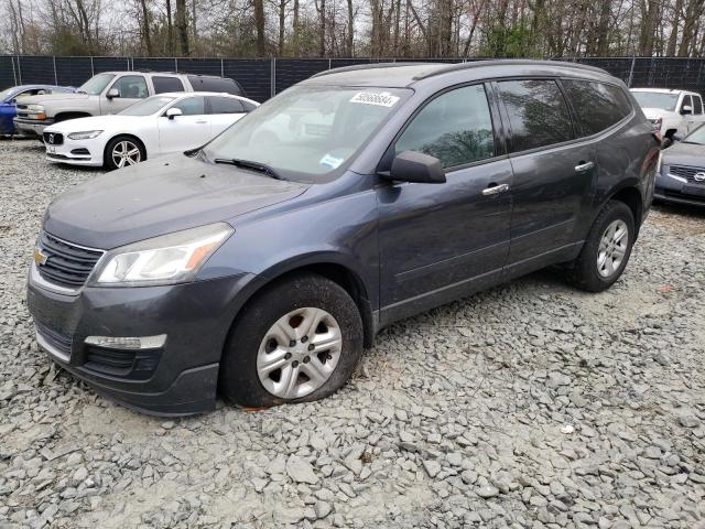 1GNKRFED2EJ135891 - 2014 CHEVROLET TRAVERSE LS GRAY photo 1