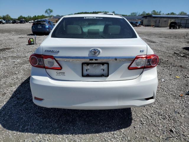 2T1BU4EE1BC560062 - 2011 TOYOTA COROLLA BASE WHITE photo 6