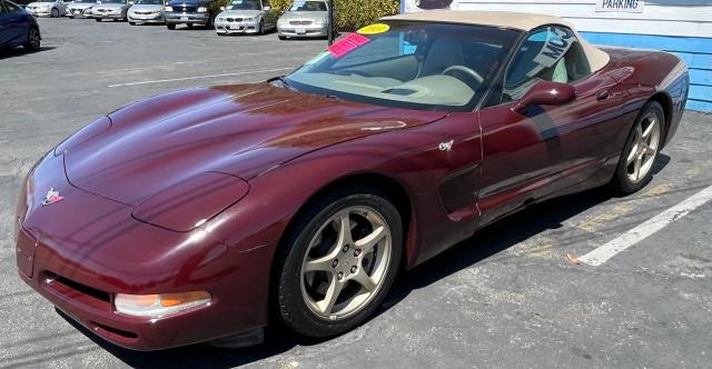 1G1YY32G735122037 - 2003 CHEVROLET CORVETTE BURGUNDY photo 2