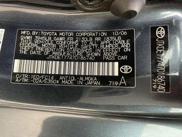 JTKDE177470186740 - 2007 TOYOTA SCION TC 石墨色 照片 10