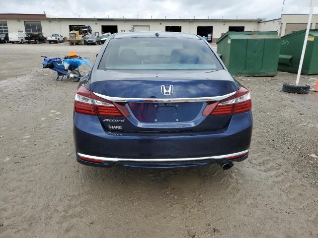 1HGCR2F70HA055591 - 2017 HONDA ACCORD EX BLUE photo 6