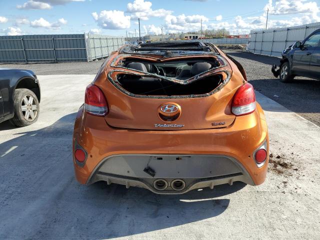 KMHTC6AE0DU178292 - 2013 HYUNDAI VELOSTER TURBO ORANGE photo 6