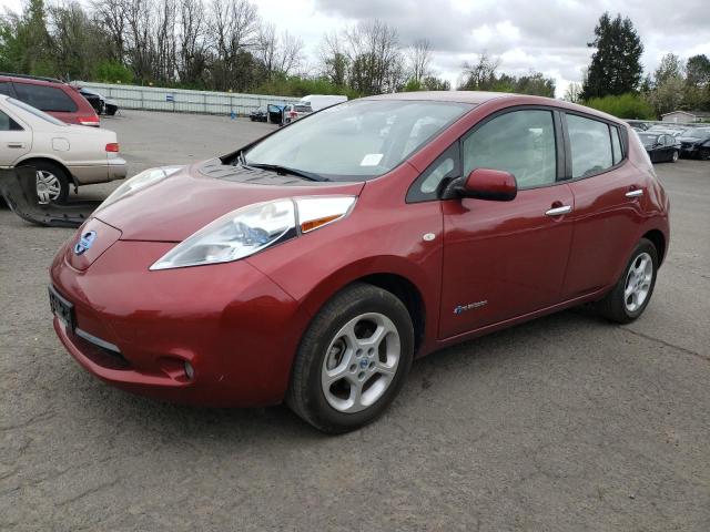 JN1AZ0CP7BT000794 - 2011 NISSAN LEAF SV RED photo 1