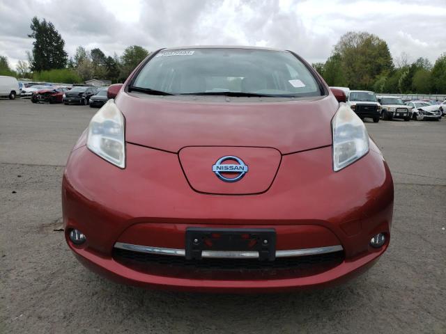 JN1AZ0CP7BT000794 - 2011 NISSAN LEAF SV RED photo 5