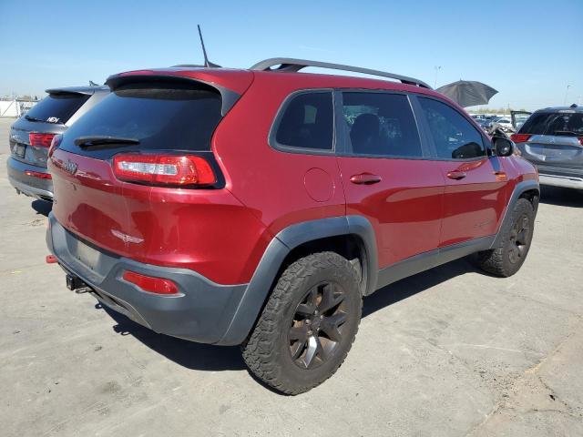 1C4PJMBS0GW306317 - 2016 JEEP CHEROKEE TRAILHAWK RED photo 3