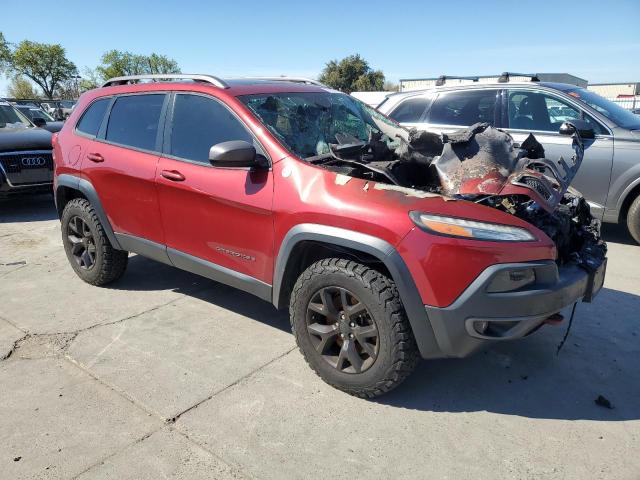 1C4PJMBS0GW306317 - 2016 JEEP CHEROKEE TRAILHAWK RED photo 4