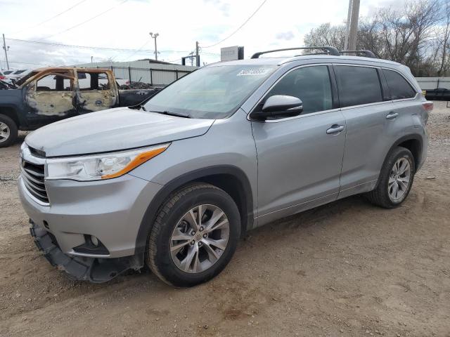 5TDKKRFH6ES029270 - 2014 TOYOTA HIGHLANDER XLE 银色 照片 1