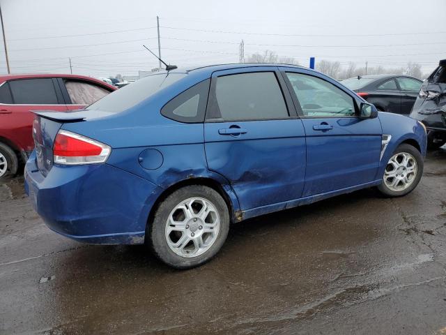 1FAHP35N08W233041 - 2008 FORD FOCUS SE BLUE photo 3