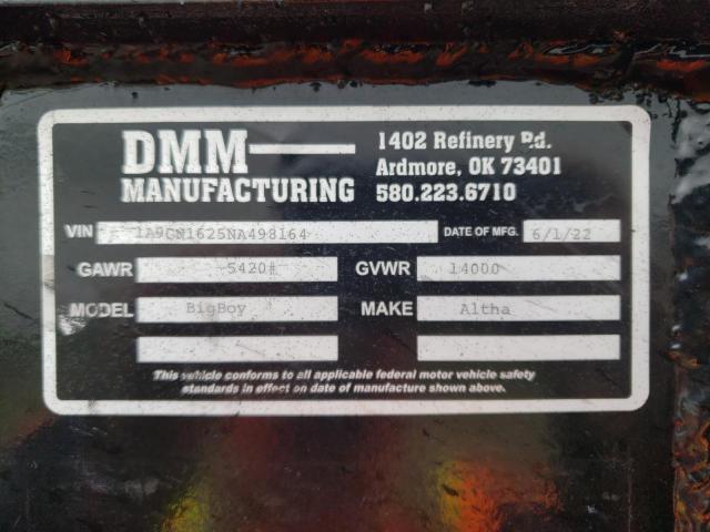 1A9GN1625NA498164 - 2022 GOOS TRAILER 黑色 照片 10