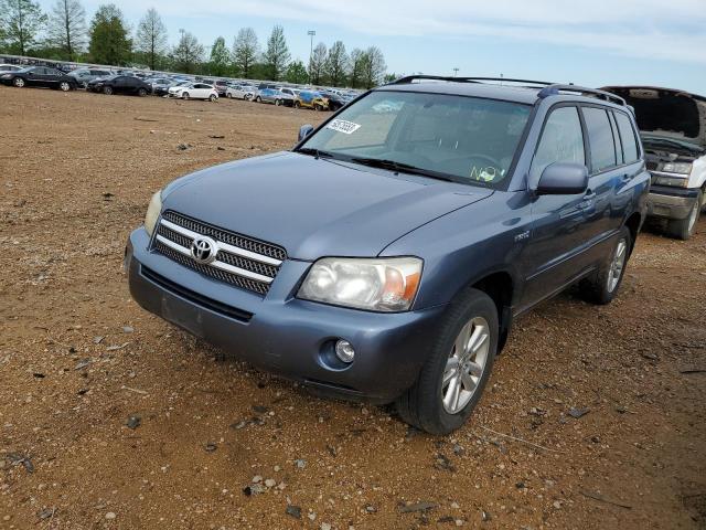 JTEEW21AX60017285 - 2006 TOYOTA HIGHLANDER HYBRID BLUE photo 1