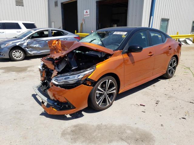 3N1AB8DV9NY320842 - 2022 NISSAN SENTRA SR ORANGE photo 1