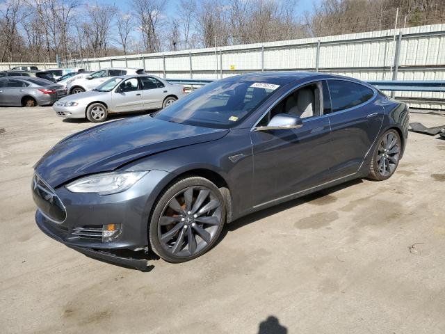 5YJSA1E14GF122451 - 2016 TESLA MODEL S GRAY photo 1