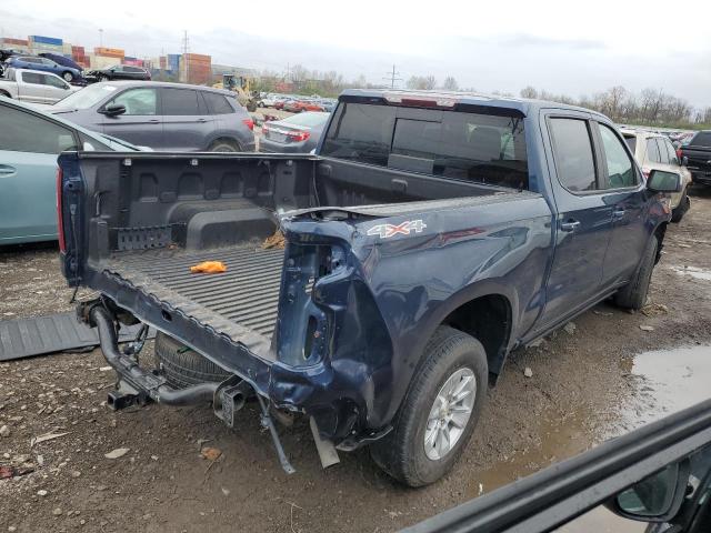 1GCUYDEDXKZ127155 - 2019 CHEVROLET SILVERADO K1500 LT BLUE photo 3