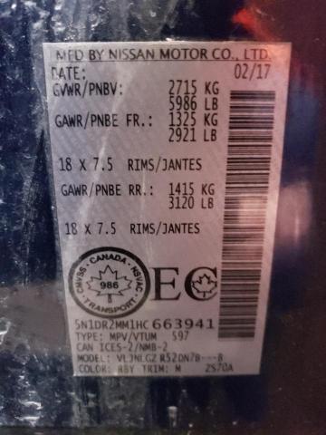 5N1DR2MM1HC663941 - 2017 NISSAN PATHFINDER S BLUE photo 13