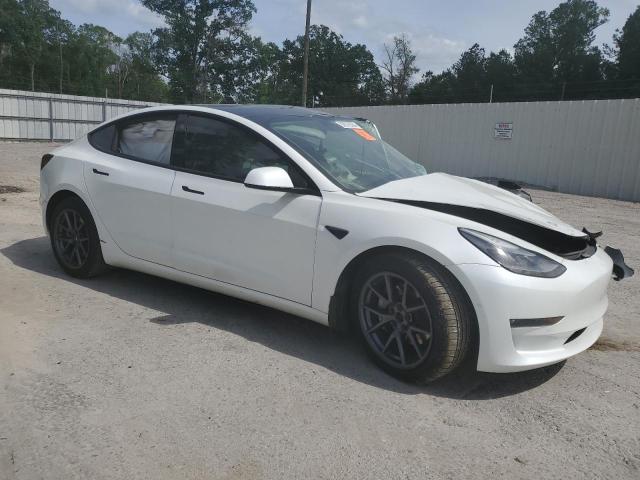 5YJ3E1EB8MF960530 - 2021 TESLA MODEL 3 WHITE photo 4