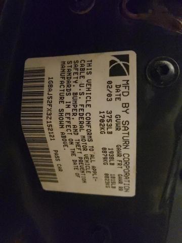 1G8AJ52FX3Z152121 - 2003 SATURN ION LEVEL 2 黑色 照片 12