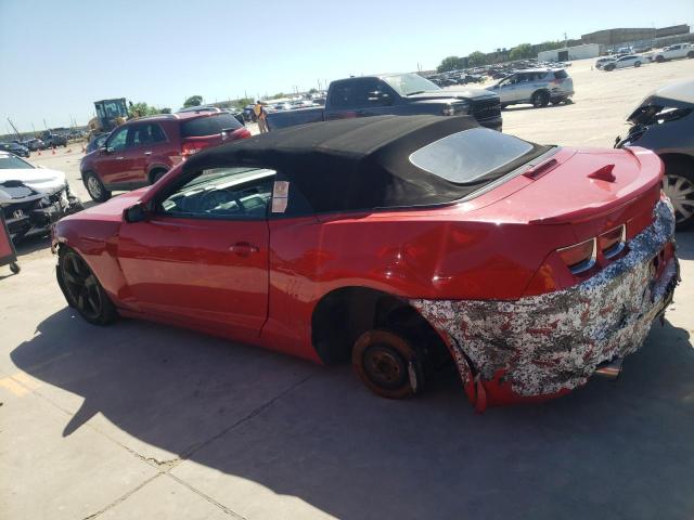 2G1FK3DJ1C9131689 - 2012 CHEVROLET CAMARO 2SS RED photo 2