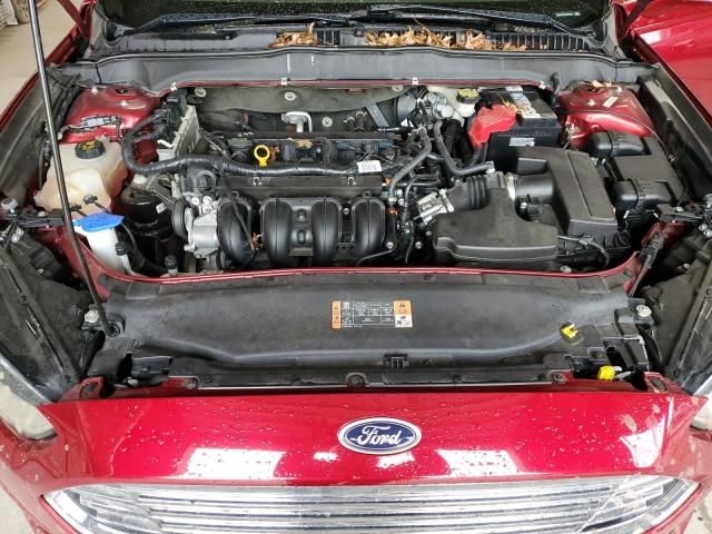 1FA6P0H76E5379853 - 2014 FORD FUSION SE RED photo 11