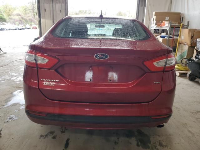 1FA6P0H76E5379853 - 2014 FORD FUSION SE RED photo 6