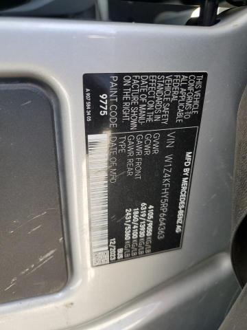 W1Z4KFHY5RP664363 - 2024 MERCEDES-BENZ SPRINTER 2500 SILVER photo 13