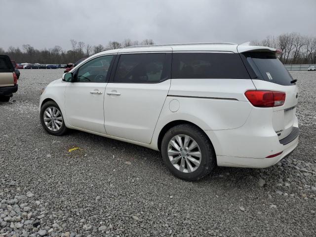 KNDMC5C1XG6156242 - 2016 KIA SEDONA EX WHITE photo 2