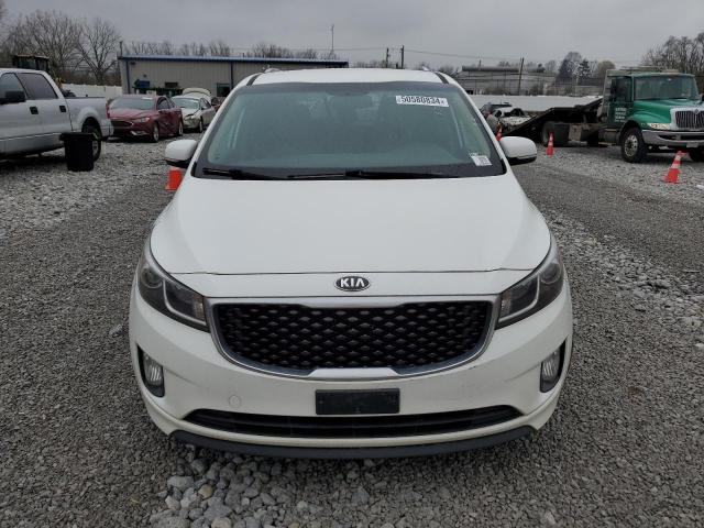 KNDMC5C1XG6156242 - 2016 KIA SEDONA EX WHITE photo 5