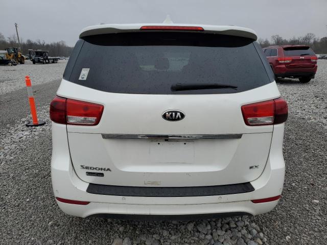 KNDMC5C1XG6156242 - 2016 KIA SEDONA EX WHITE photo 6