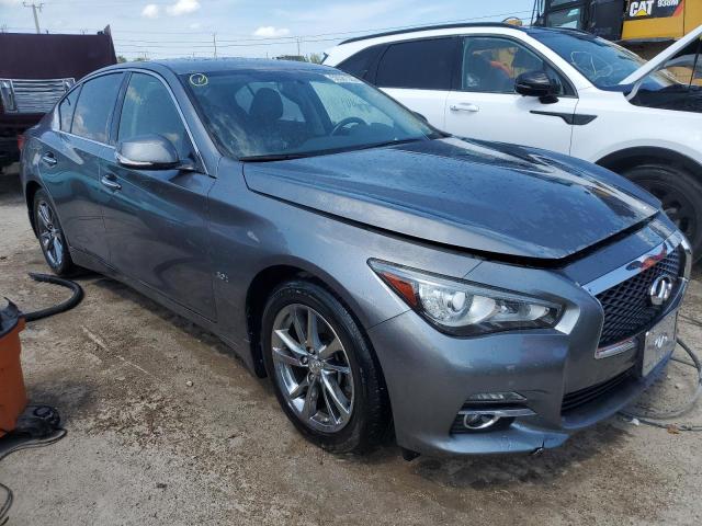 JN1EV7AR2HM837854 - 2017 INFINITI Q50 PREMIUM GRAY photo 4