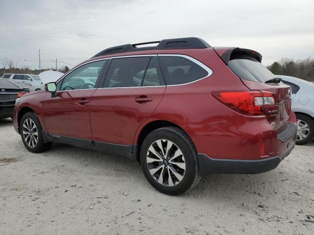 4S4BSELC3F3351106 - 2015 SUBARU OUTBACK 3.6R LIMITED RED photo 2