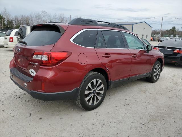 4S4BSELC3F3351106 - 2015 SUBARU OUTBACK 3.6R LIMITED RED photo 3