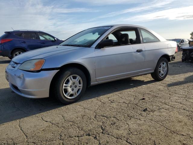 1HGEM22521L024459 - 2001 HONDA CIVIC LX SILVER photo 1