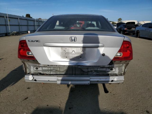 1HGEM22521L024459 - 2001 HONDA CIVIC LX SILVER photo 6