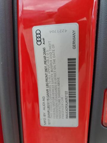 WAUC4CF5XJA052122 - 2018 AUDI S5 PRESTIGE 红色 照片 13