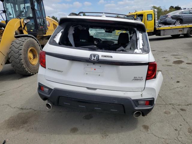 5FNYF8H0XNB013707 - 2022 HONDA PASSPORT ELITE WHITE photo 6