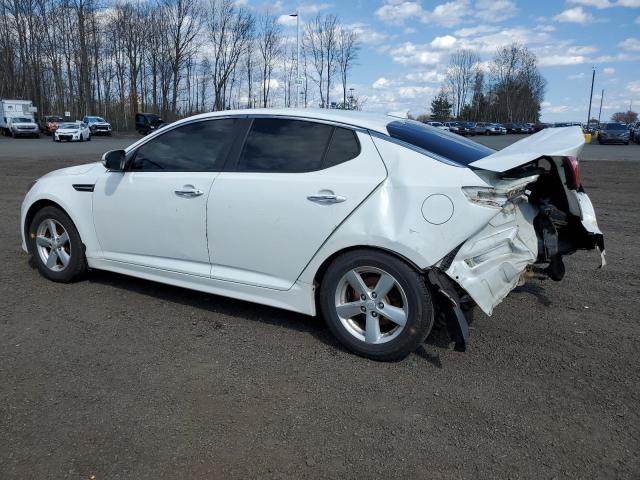 KNAGM4A73F5577913 - 2015 KIA OPTIMA LX WHITE photo 2